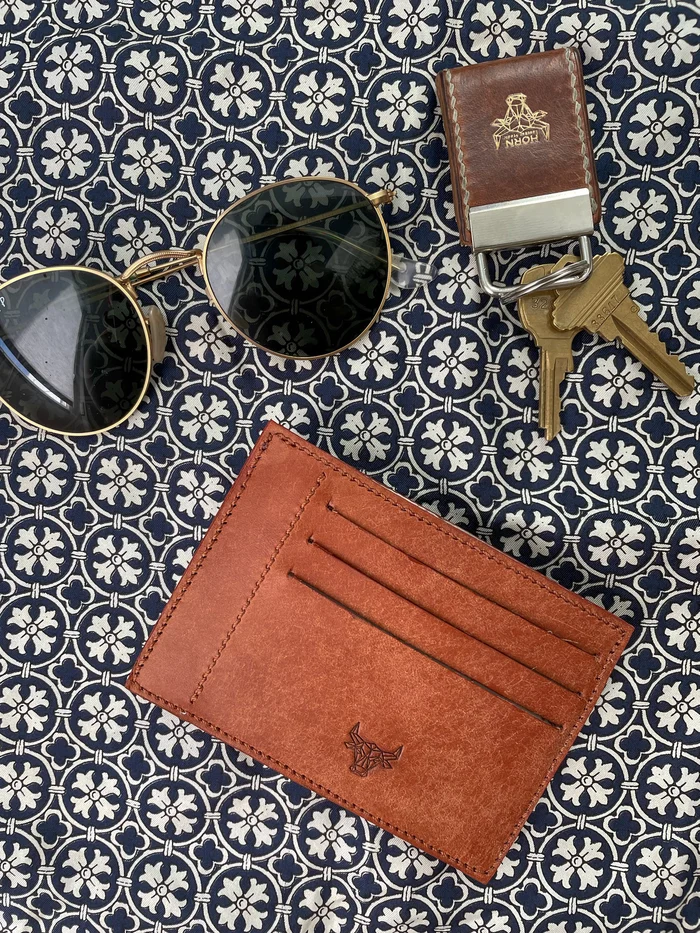 Leather goods lifestyle shot