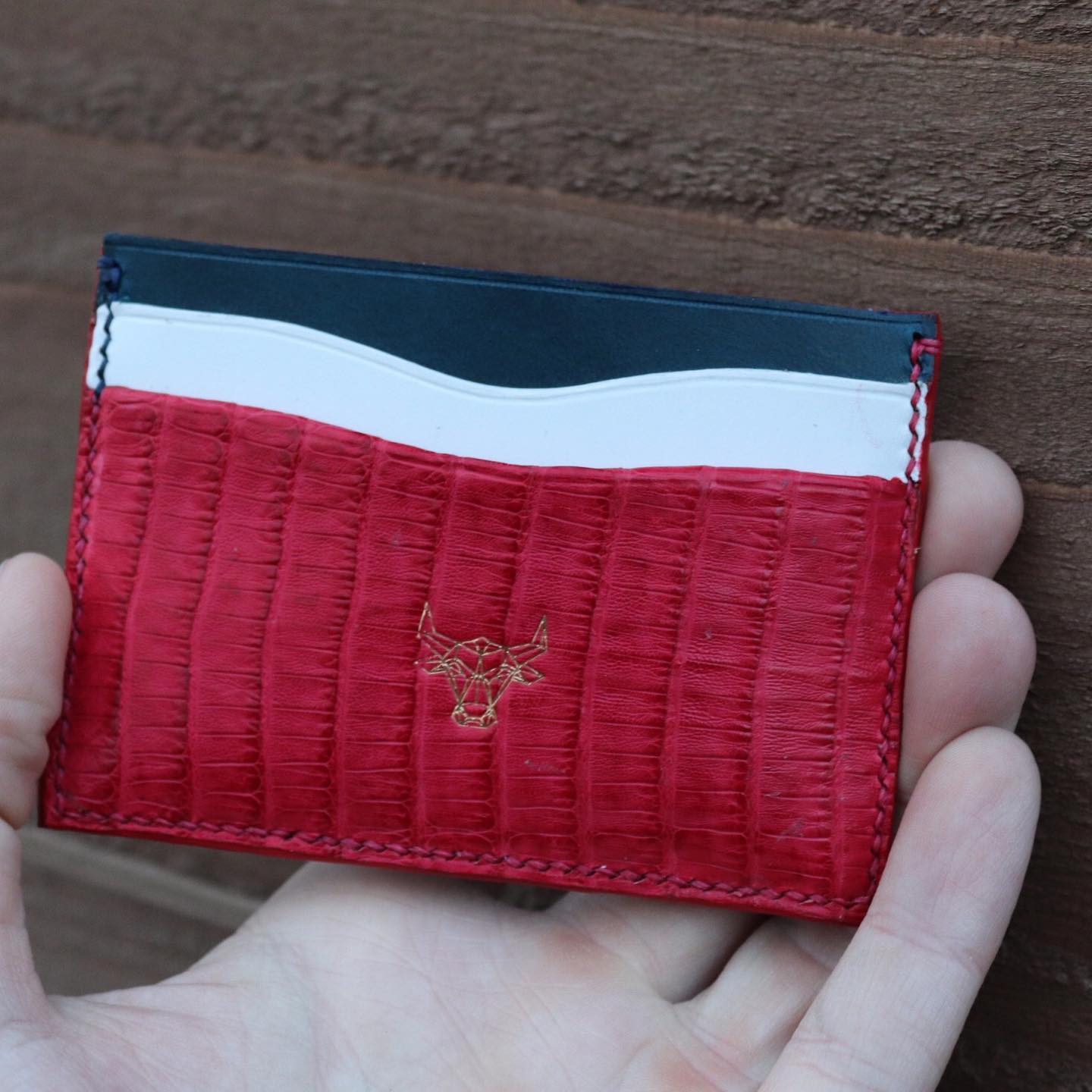 Alligator leather piece
