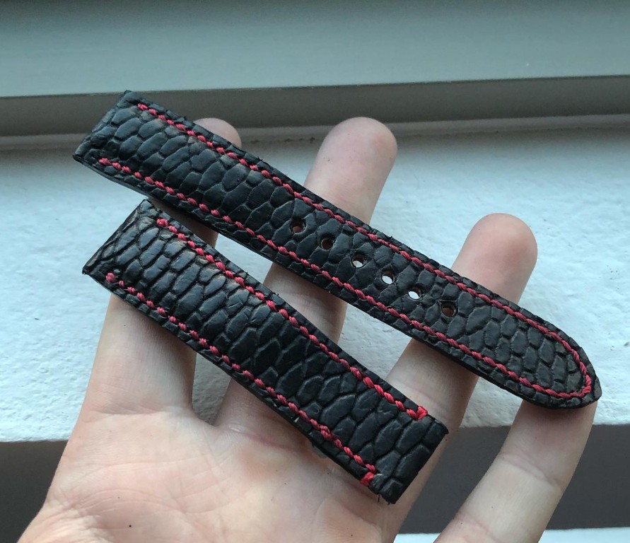 Beaver leather piece