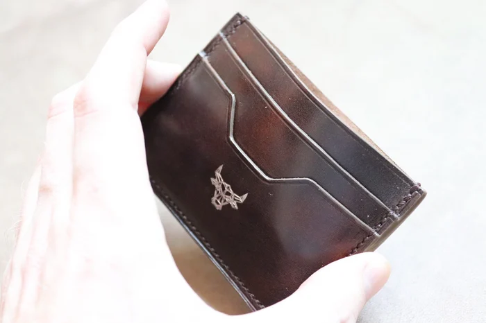 Dark brown card wallet